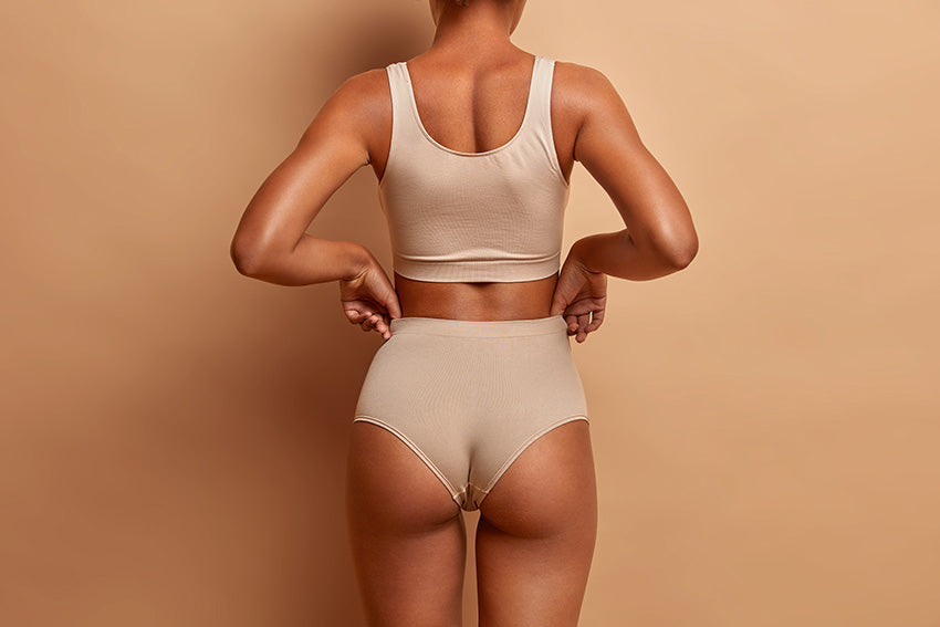 hyperpigmentation or dark marks on the buttocks