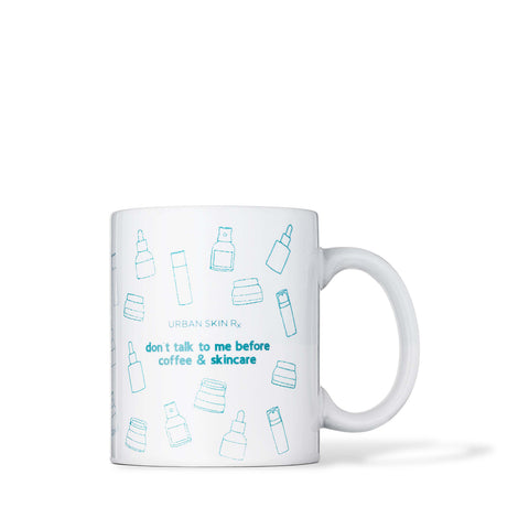 Urban Skin RX coffee mug - don't talk to me before coffee & skincare