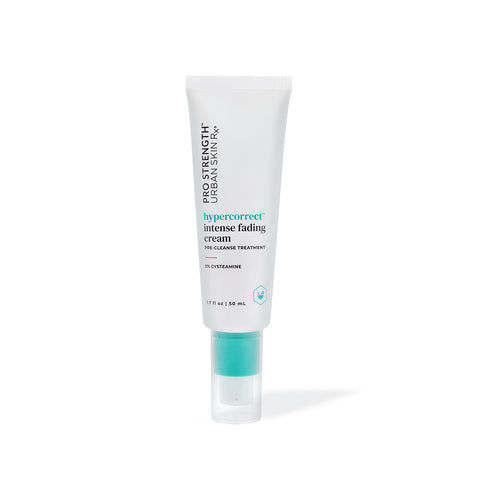 1.7 ounce bottle of Urban Skin RX HyperCorrect Intense Fading Cream against white background